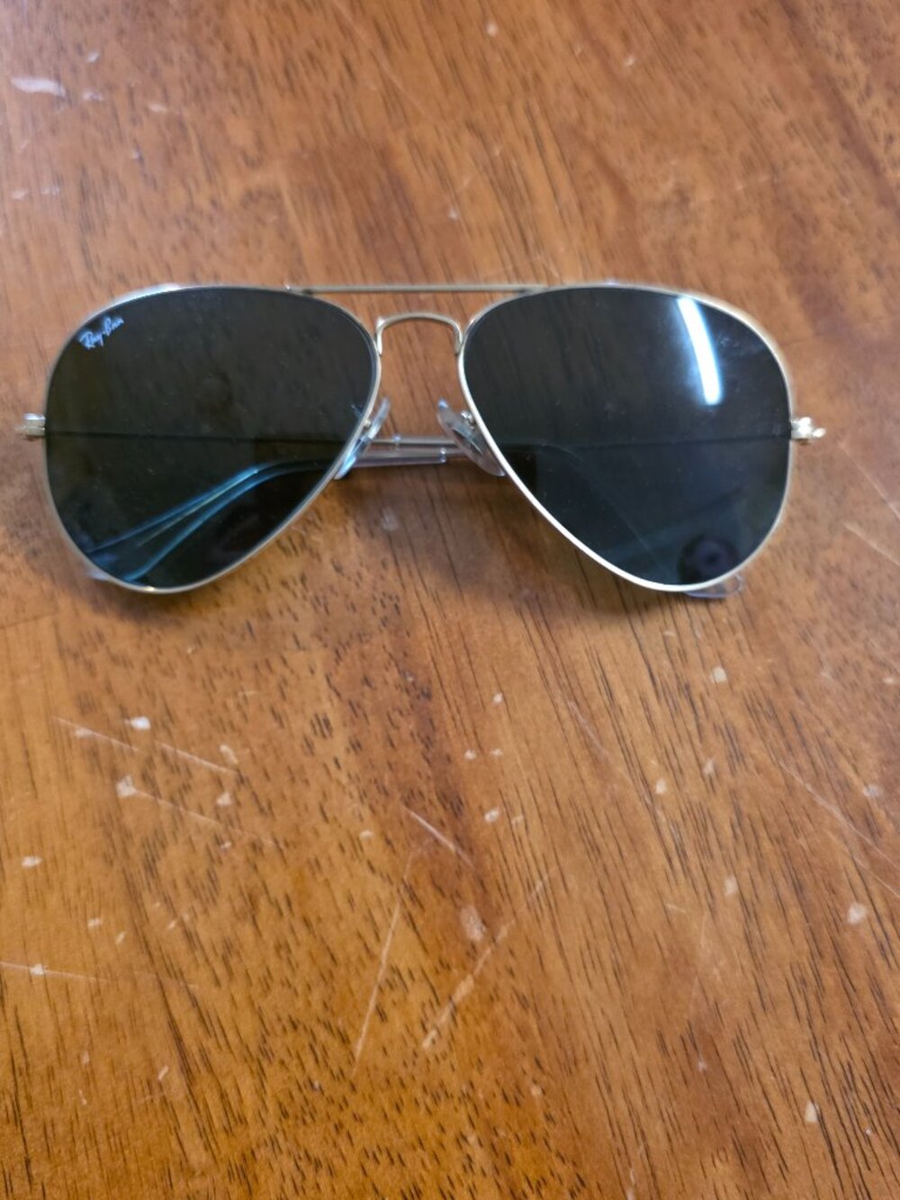 Ray-Ban B&L Ray-Ban L0205 VPAS Arista Gold Metal Aviator Style Sunglasses